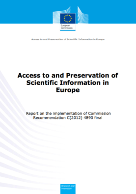 Access to and preservation of scientific information in Europe
